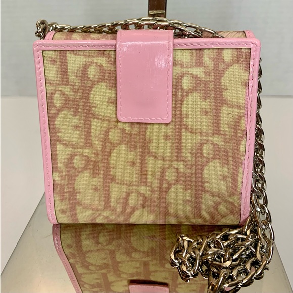 CHRISTIAN DIOR Monogram Girly Flap Compact Wallet Pink *2004* - Picture 4 of 11